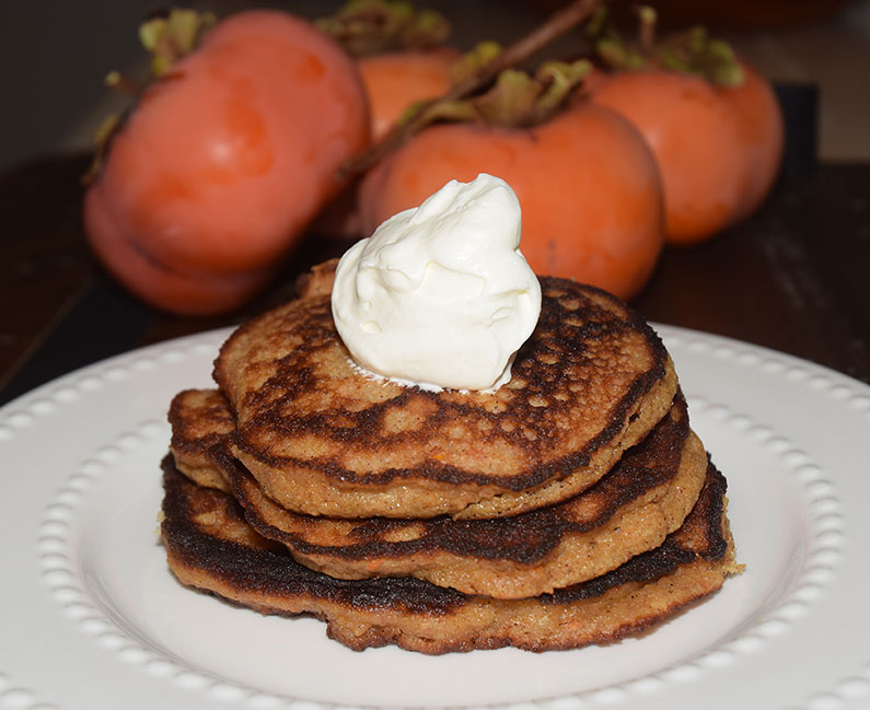 Low-Carb Persimmon Pancakes