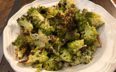 Roasted Romanesco with Parmesan and Meyer Lemon