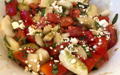 Mediterranean Tomato & Cucumber Salad