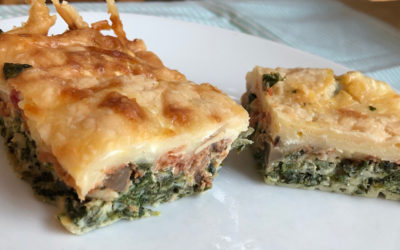 Spinach and Cheddar Egg Bake