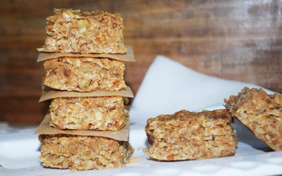 Oatmeal Breakfast Bars with Banana & Peanut Butter