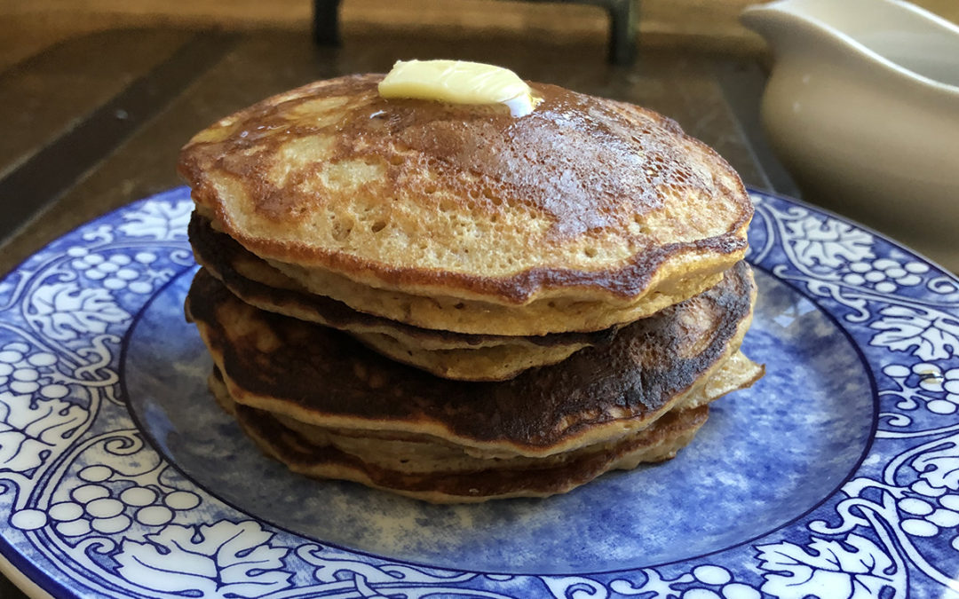 Peanut Butter Powder and Banana Pancakes (gluten-free)