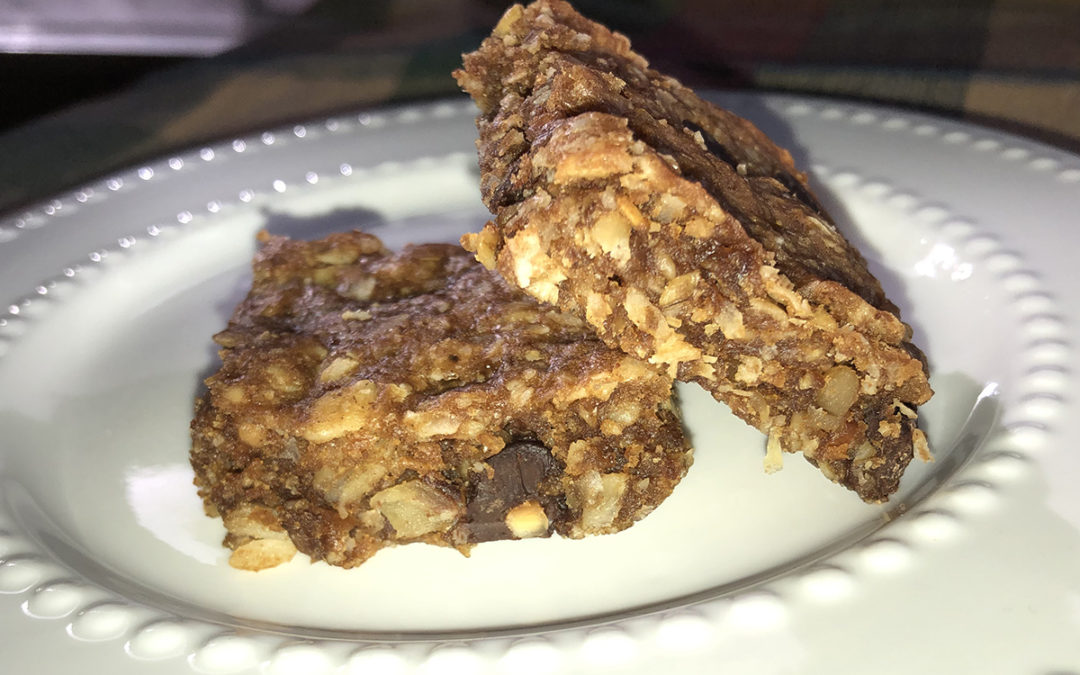 Vegan Oatmeal Peanut Butter Chocolate Chip Breakfast Bars (gluten free, vegan)