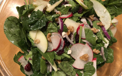 Spinach, Apple & Radish Salad