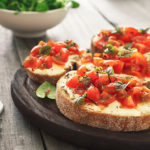 Tomato and basil bruschetta