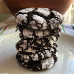 Stack of Chocolate Crinkle Cookies