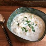 A bowl of clam chowder